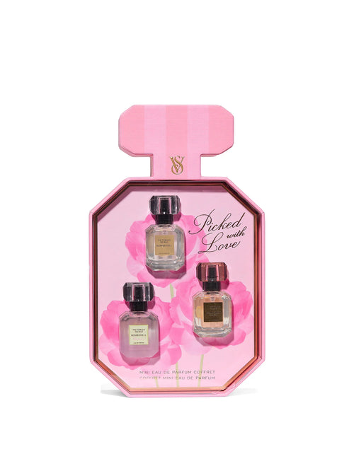 3-Stycken Bombshell Mini Eau de Parfum Presentpaket med Exklusiv Bombshell Bouquet