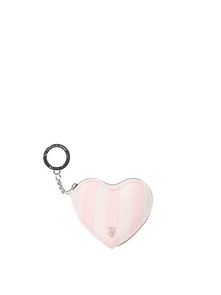 Heritage Stripe Rosa Hjärta Väska Nyckelring