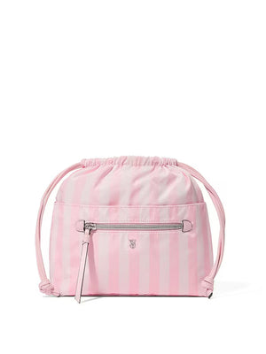 Iconic Stripe Rosa Sminkväska
