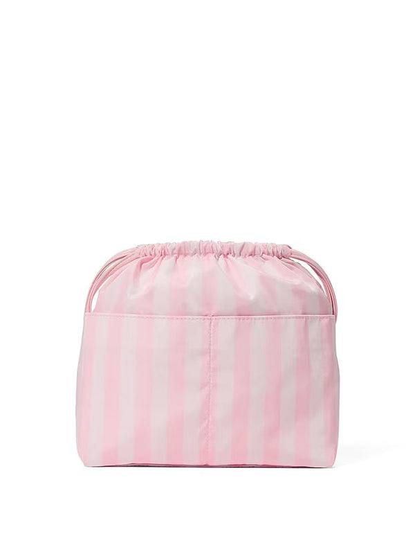 Iconic Stripe Rosa Sminkväska